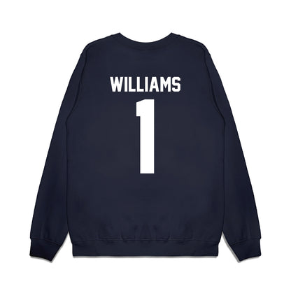Illinois - NCAA Men's Basketball : Lincoln Williams - Vintage Shersey Premium Crewneck Sweatshirt-1
