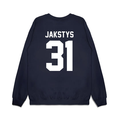 Illinois - NCAA Men's Basketball : Jason Jakstys - Vintage Shersey Premium Crewneck Sweatshirt-1