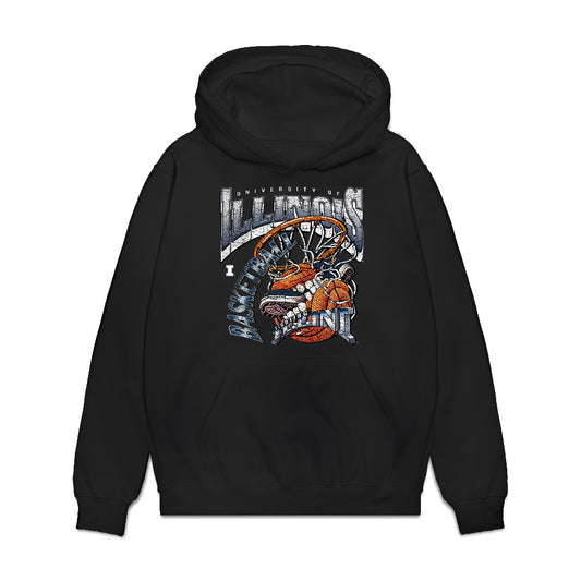 Illinois - NCAA Women's Basketball : Lana Brenjo - Vintage Shersey Premium Hooded Sweatshirt-0