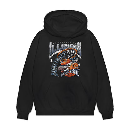Illinois - NCAA Women's Basketball : Destiny Jackson - Vintage Shersey Premium Hooded Sweatshirt-0