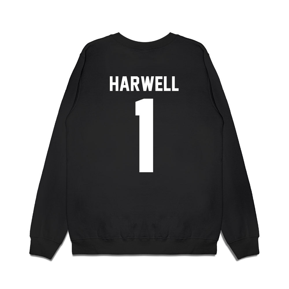 Houston - NCAA Men's Basketball : Isiah Harwell - Vintage Cougars Premium Crewneck Sweatshirt-1