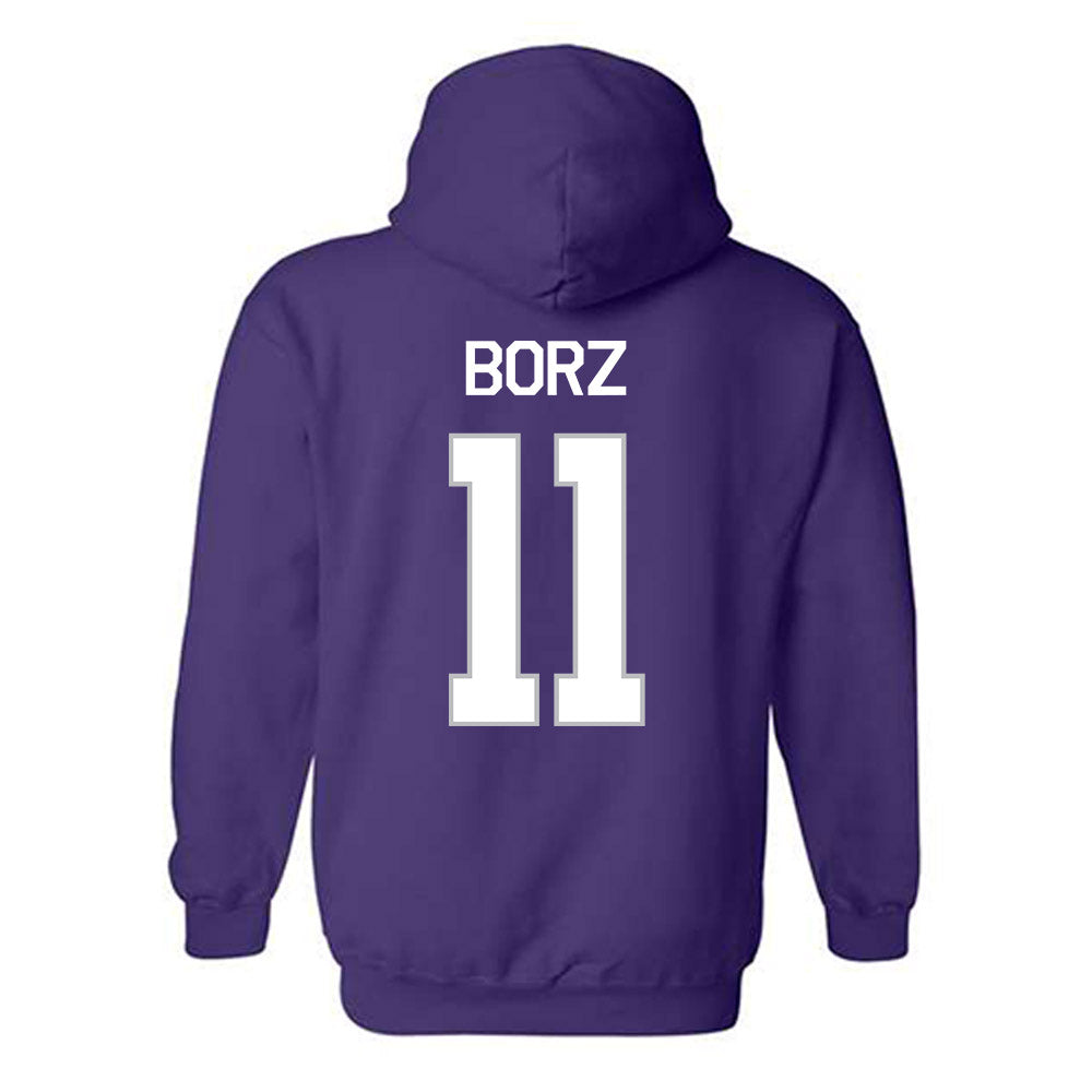 Northwestern - NCAA Women's Field Hockey : Piper Borz - NCAA® 2025 National Champions Hooded Sweatshirt-1