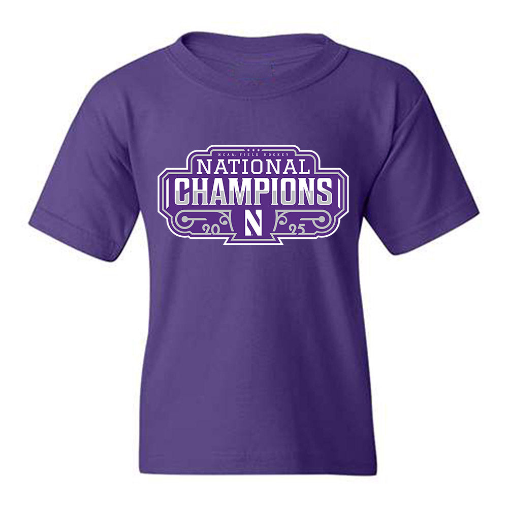 Northwestern - NCAA Women's Field Hockey : Faye Post - NCAA® 2025 National Champions Youth T-Shirt-0