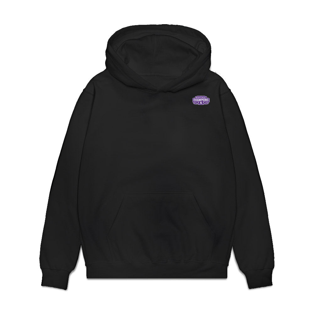 Northwestern - NCAA Women's Field Hockey : NCAA® 2025 National Champions Team Collage Premium Hooded Sweatshirt-0