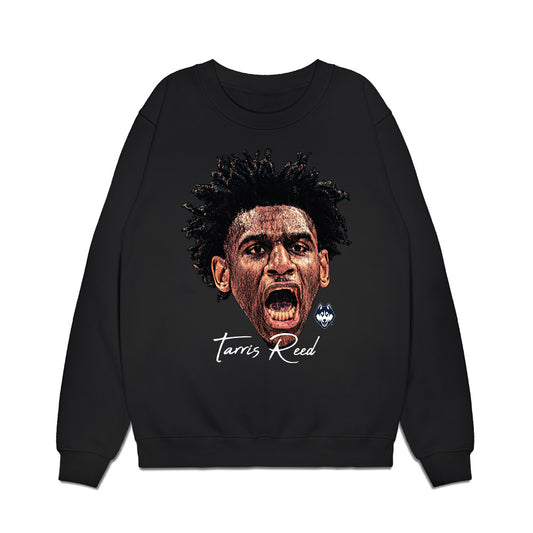 UConn - NCAA Men's Basketball : Tarris Reed Jr - Gameface Premium Crewneck Sweatshirt-0