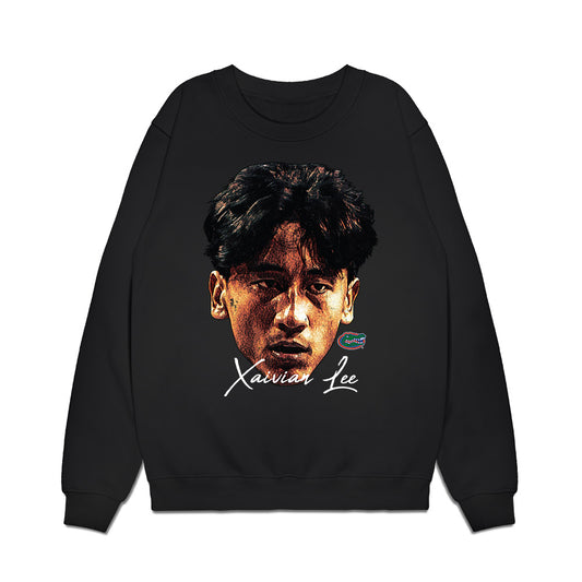 Florida - NCAA Men's Basketball : Xaivian Lee - Game Face Premium Crewneck Sweatshirt-0