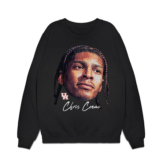 Houston - NCAA Men's Basketball : Chris Cenac Jr. - Gameface Premium Crewneck Sweatshirt-0