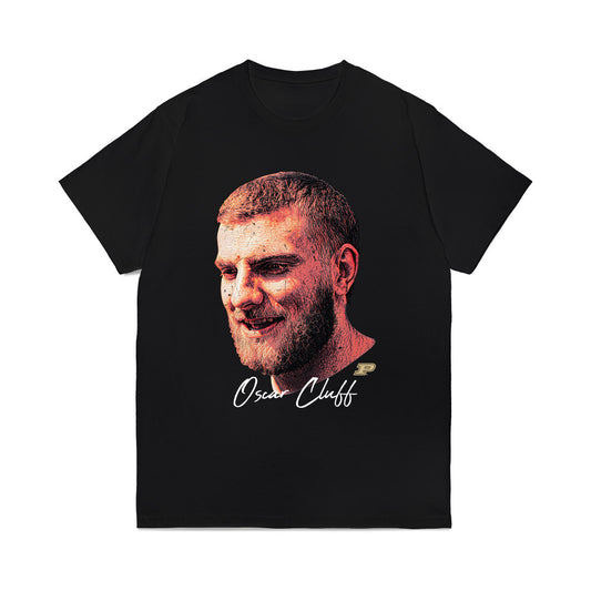 Purdue - NCAA Men's Basketball : Oscar Cluff - Gameface Comfort Colors T-Shirt-0