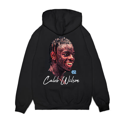 UNC - NCAA Men's Basketball : Caleb Wilson - Game Face Premium Hooded Sweatshirt-1
