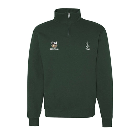 Cleveland State - NCAA Women's Fencing : Samantha Way - Nublend® Cadet Collar Quarter-Zip Sweatshirt-0