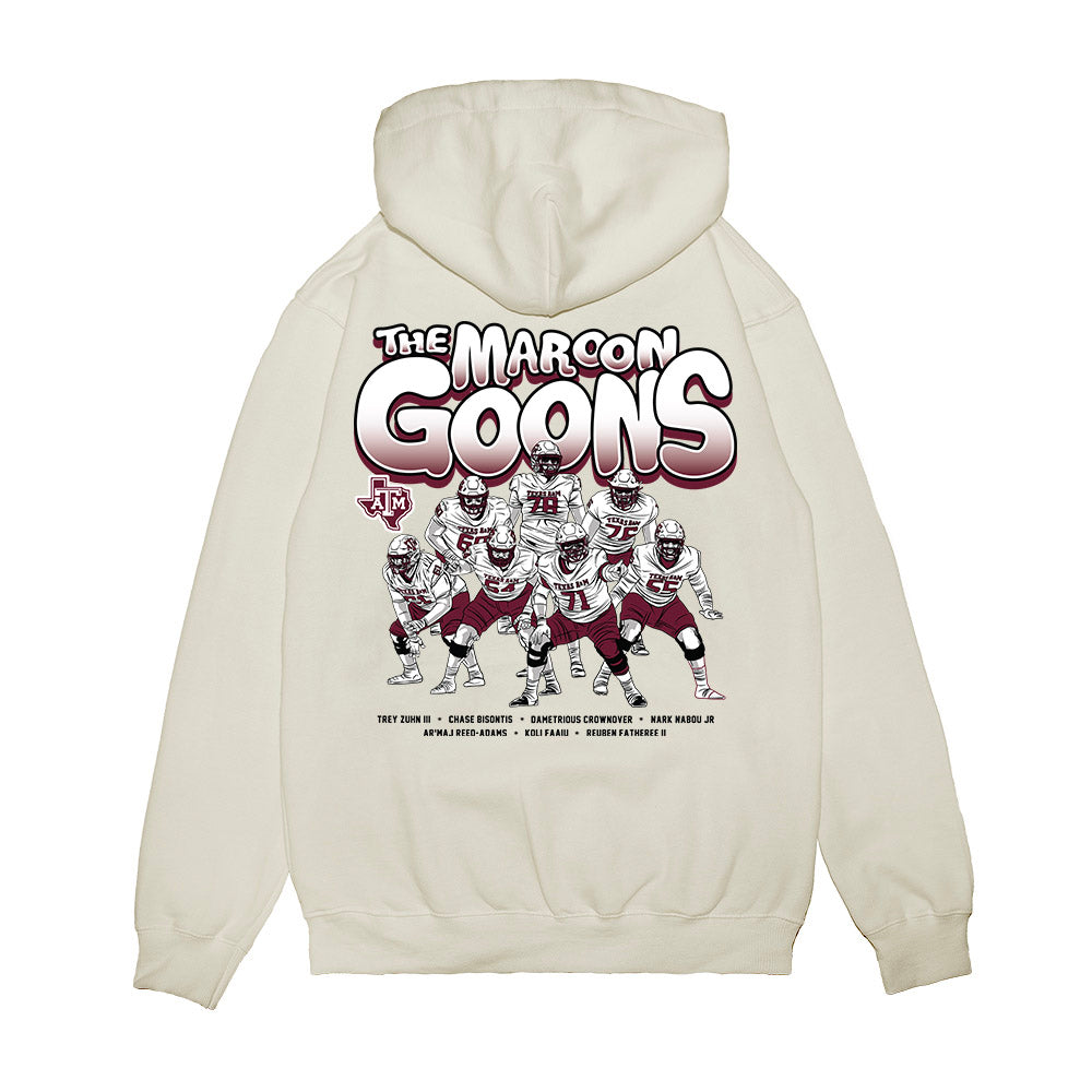 Texas A&M - NCAA Football : - The Maroon Goons Premium Hooded Sweatshirt-1