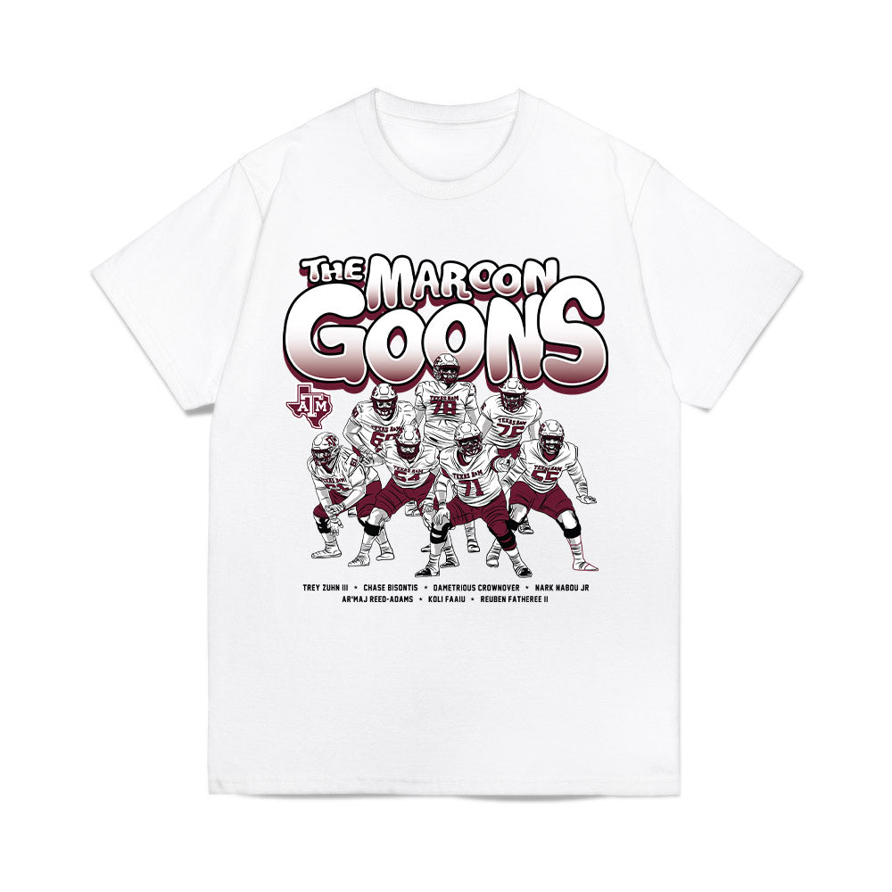 Texas A&M - NCAA Football : - The Maroon Goons Comfort Colors T-Shirt-0