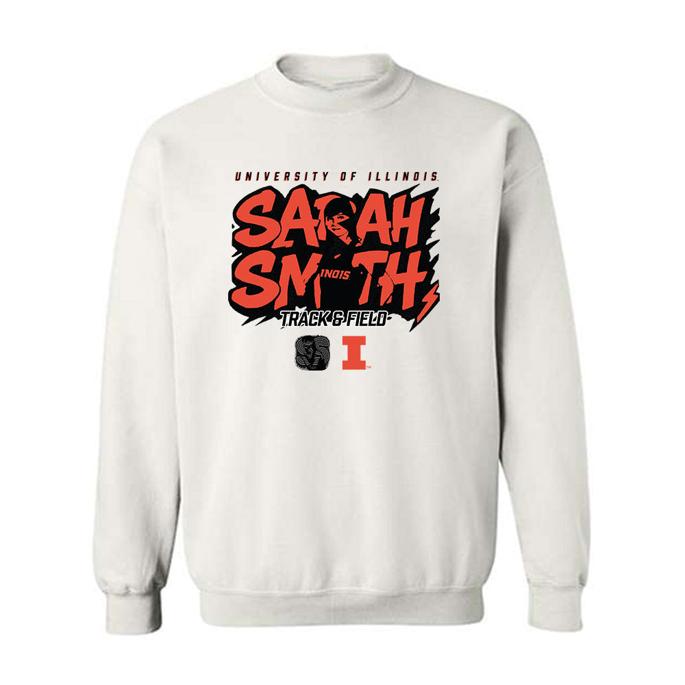 Illinois - NCAA Women's Track & Field : Sarah Smith - Graphic Crewneck Sweatshirt-0