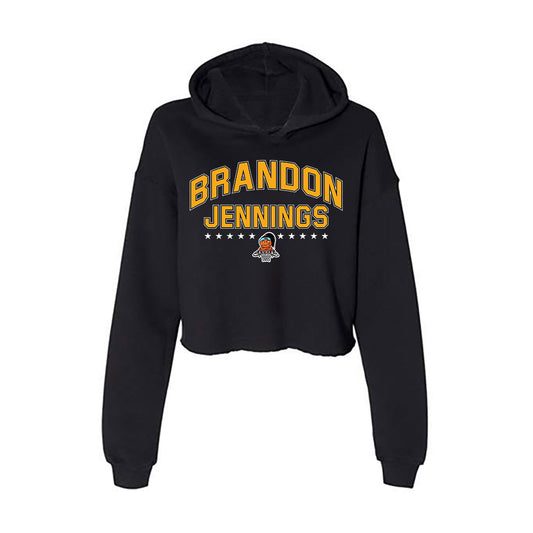 VCU - NCAA Men's Basketball : Brandon Jennings - Graphic v1 Women's Crop Fleece Hoodie-0