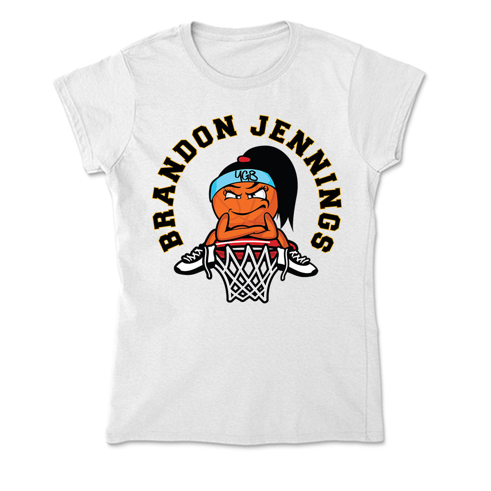 VCU - NCAA Men's Basketball : Brandon Jennings - Graphic v2 Soft Style Women’s T-Shirt-0