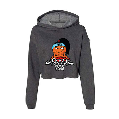 VCU - NCAA Men's Basketball : Brandon Jennings - Graphic Series v3 Women's Crop Fleece Hoodie-0