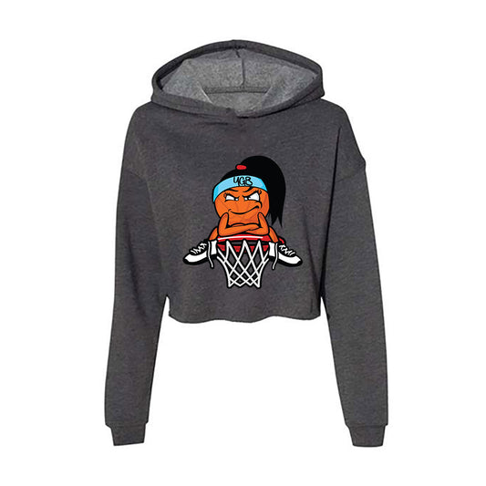VCU - NCAA Men's Basketball : Brandon Jennings - Graphic Series v3 Women's Crop Fleece Hoodie-0