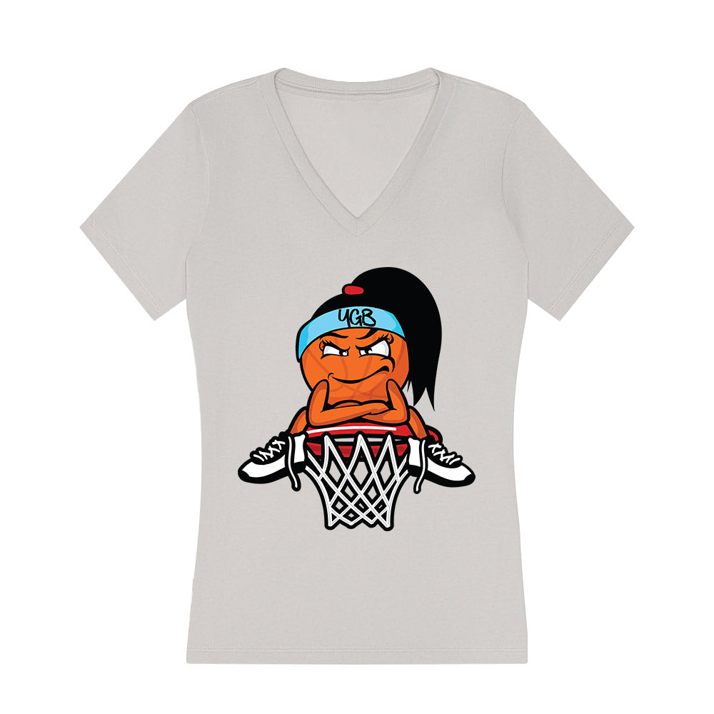 VCU - NCAA Men's Basketball : Brandon Jennings - Graphic Series v3 Women's V-Neck T-Shirt-0