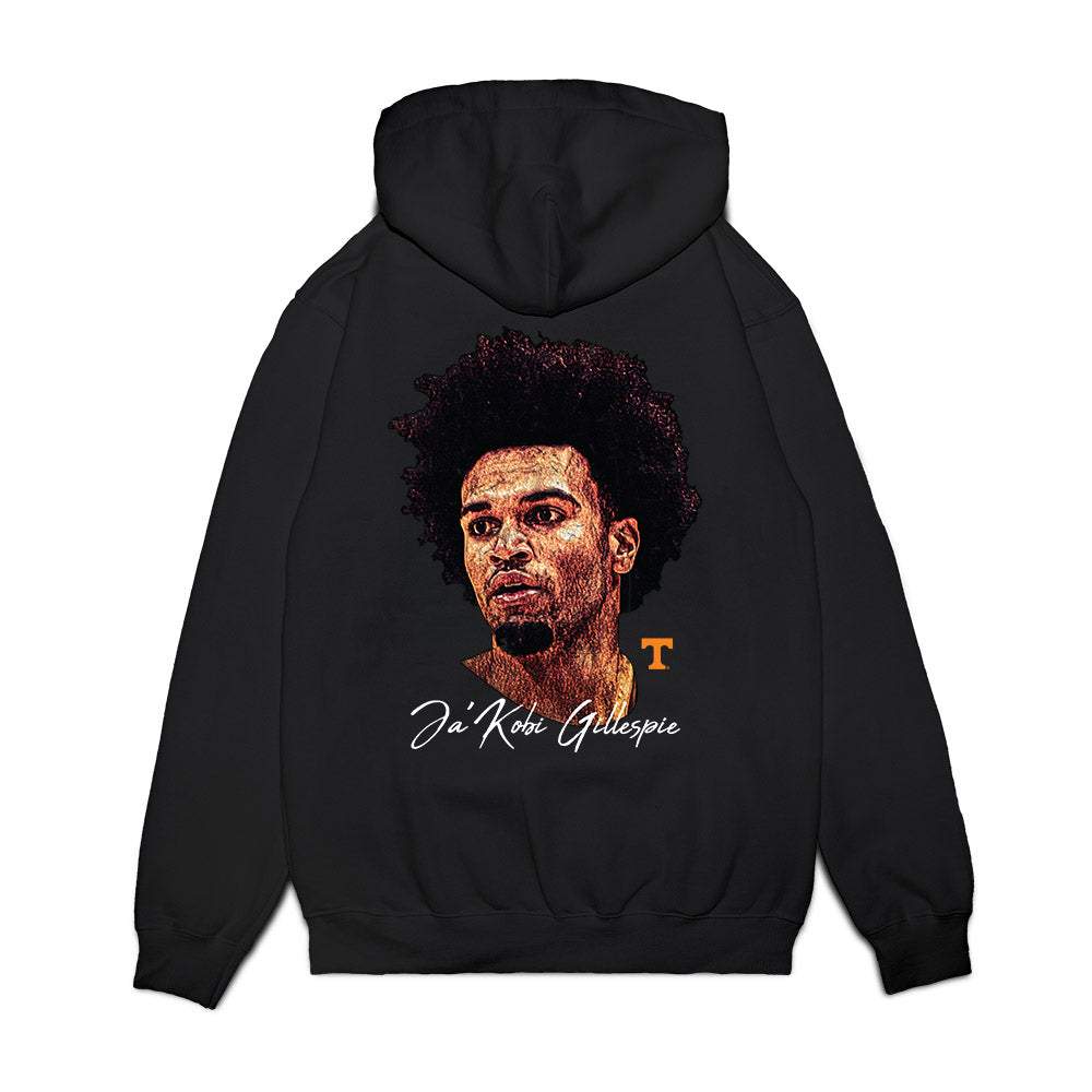 Tennessee - NCAA Men's Basketball : Ja'Kobi Gillespie - Game Face Premium Hooded Sweatshirt-1