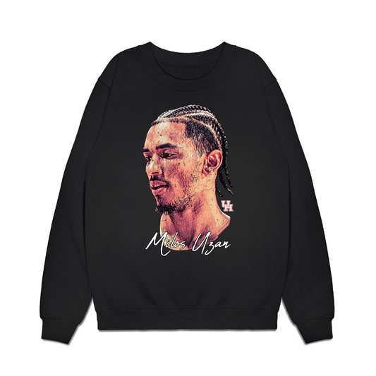 Houston - NCAA Men's Basketball : Milos Uzan - Game Face Premium Crewneck Sweatshirt-0