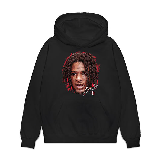 St. Johns - NCAA Men's Basketball : Zuby Ejiofor - Gameface Premium Hooded Sweatshirt-0
