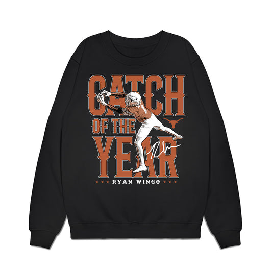 Texas - NCAA Football : Ryan Wingo - Catch of the Year Premium Crewneck Sweatshirt-0