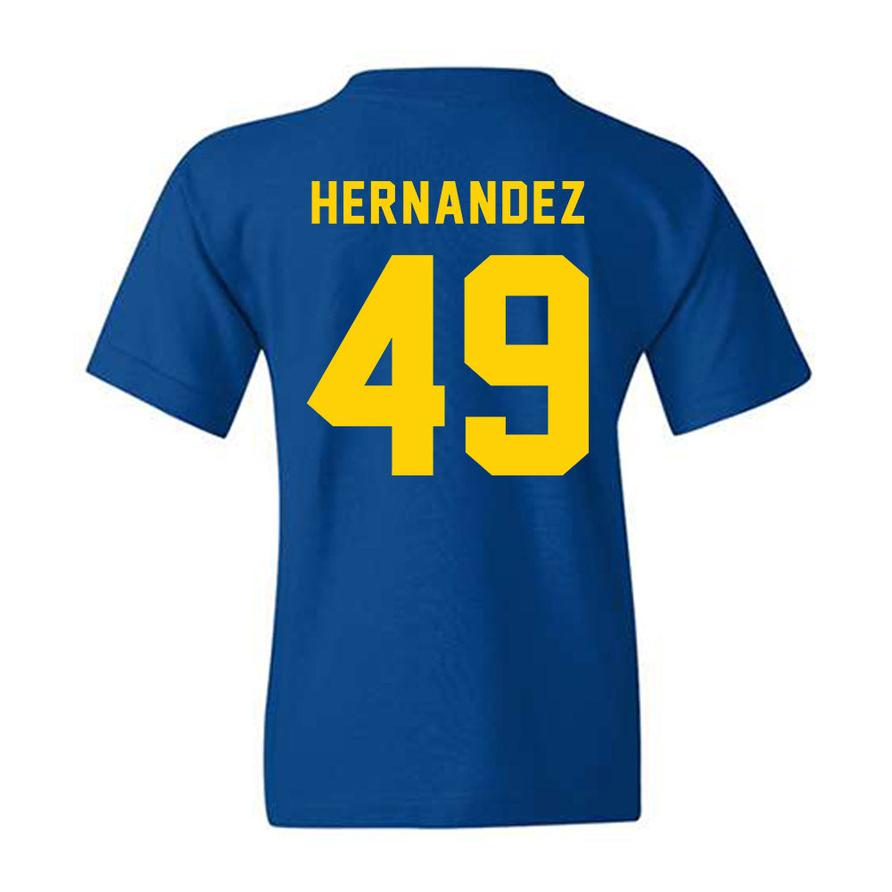 Delaware - NCAA Football : Yamdry Hernandez - Bowl Bound Sports Shersey Youth T-Shirt-1