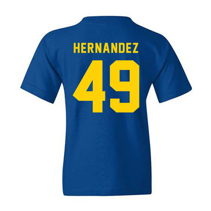 Delaware - NCAA Football : Yamdry Hernandez - Bowl Bound Sports Shersey Youth T-Shirt-1