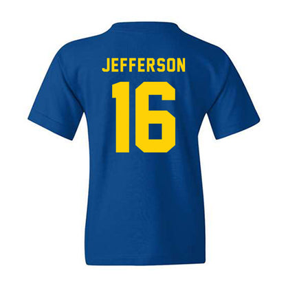Delaware - NCAA Football : Noah Jefferson - Bowl Bound Sports Shersey Youth T-Shirt-1