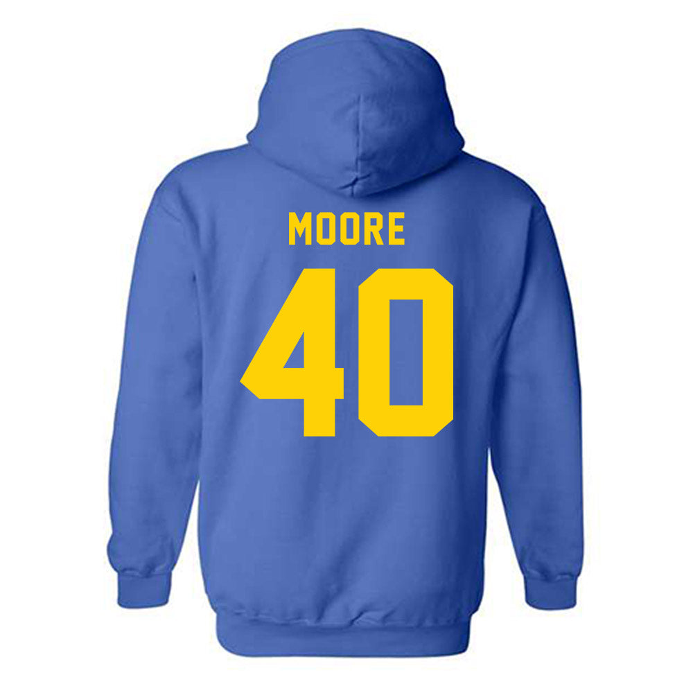 Delaware - NCAA Football : Scott Moore - Bowl Bound Sports Shersey Hooded Sweatshirt-1