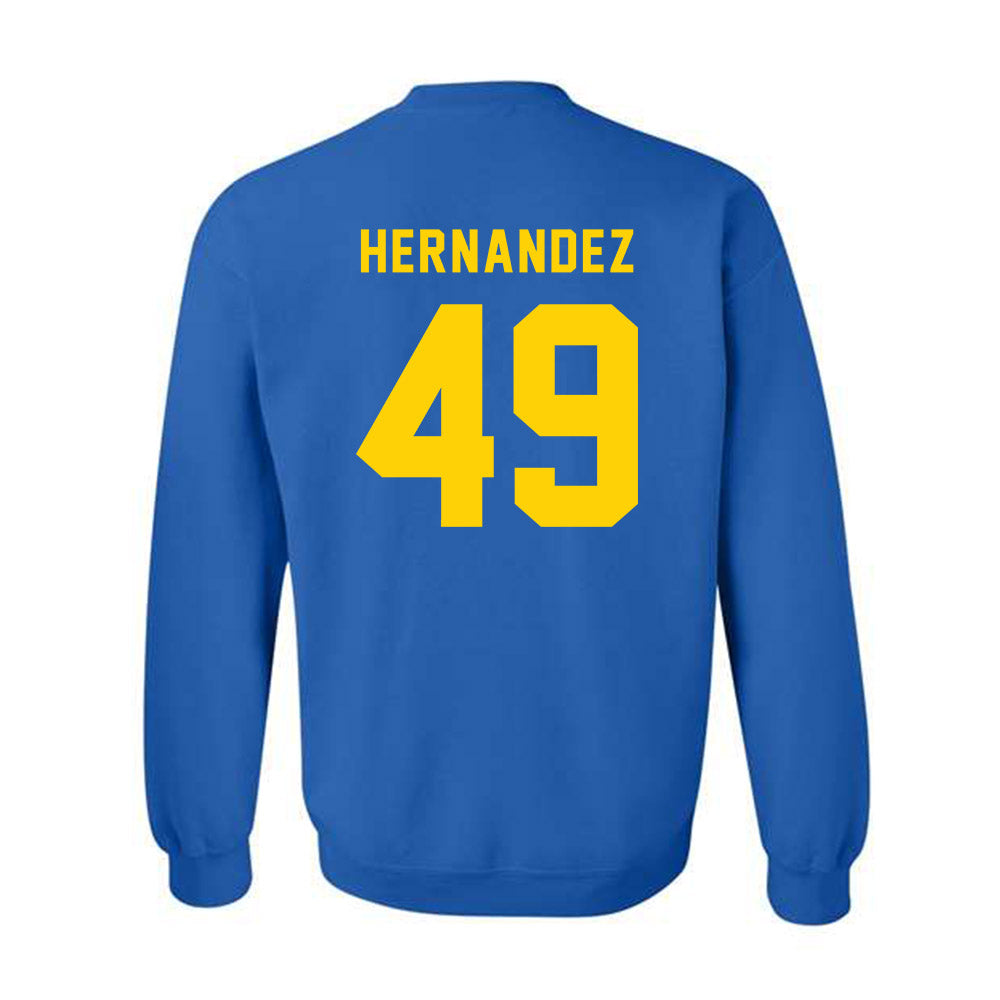 Delaware - NCAA Football : Yamdry Hernandez - Bowl Bound Sports Shersey Crewneck Sweatshirt-1
