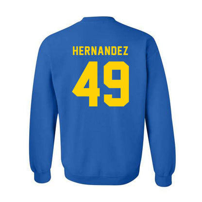 Delaware - NCAA Football : Yamdry Hernandez - Bowl Bound Sports Shersey Crewneck Sweatshirt-1