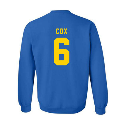 Delaware - NCAA Football : Kshawn Cox - Bowl Bound Sports Shersey Crewneck Sweatshirt-1