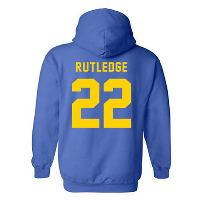 Delaware - NCAA Football : Dorian Rutledge - Bowl Bound Sports Shersey Hooded Sweatshirt-1