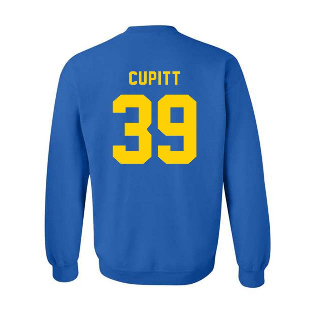 Delaware - NCAA Football : Josh Cupitt - Bowl Bound Sports Shersey Crewneck Sweatshirt-1