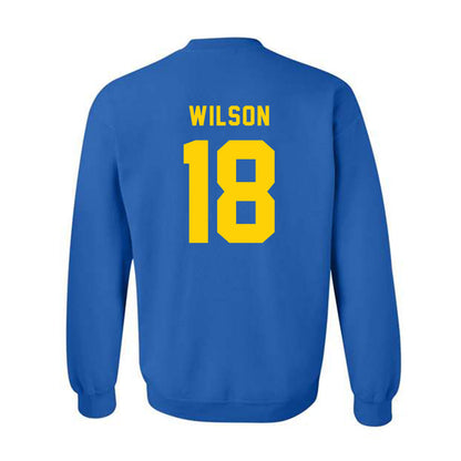 Delaware - NCAA Football : Sean Wilson - Bowl Bound Sports Shersey Crewneck Sweatshirt-1