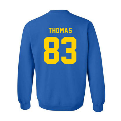 Delaware - NCAA Football : Calvin Thomas - Bowl Bound Sports Shersey Crewneck Sweatshirt-1