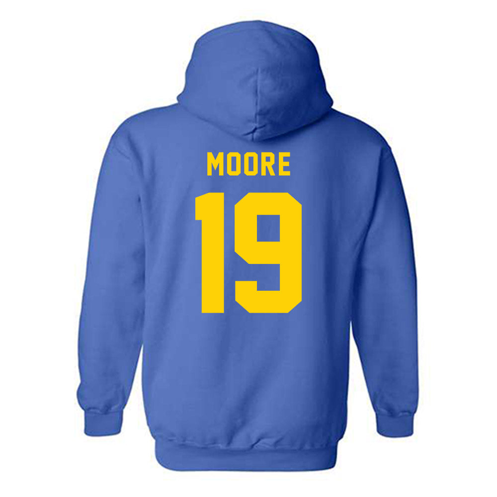 Delaware - NCAA Football : Kevin Moore - Bowl Bound Sports Shersey Hooded Sweatshirt-1
