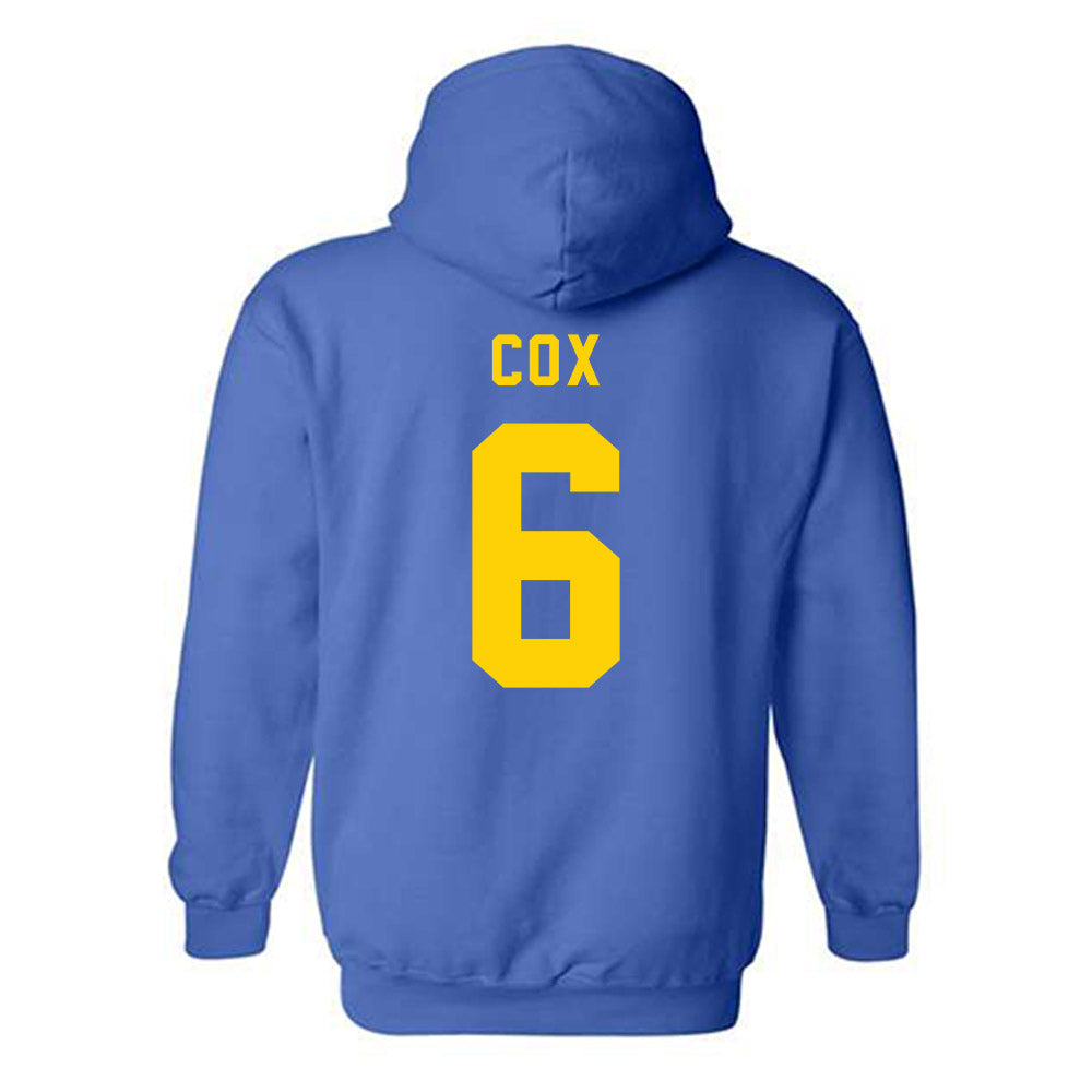 Delaware - NCAA Football : Kshawn Cox - Bowl Bound Sports Shersey Hooded Sweatshirt-1