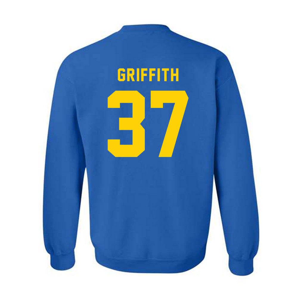 Delaware - NCAA Football : Dillon Griffith - Bowl Bound Sports Shersey Crewneck Sweatshirt-1