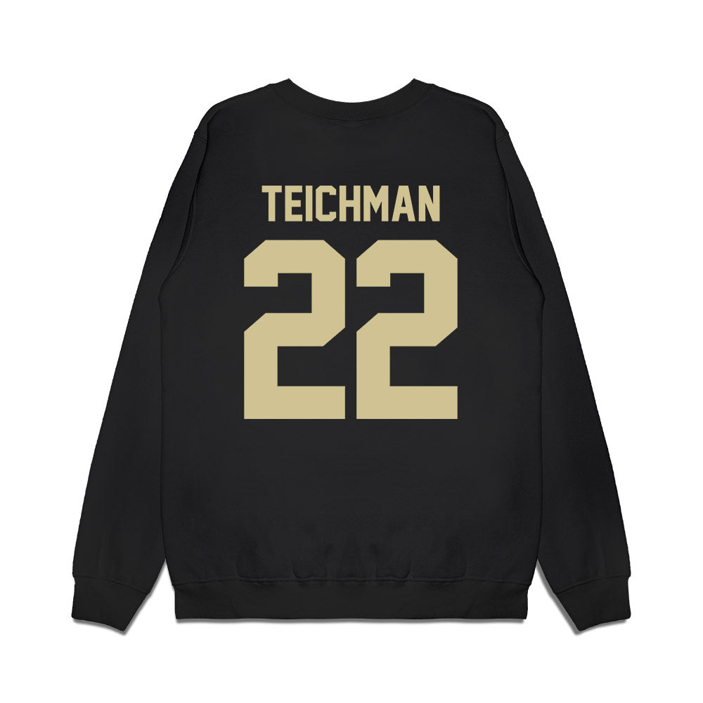 USF - NCAA Women's Basketball : Lee Teichman - Vintage Bulls Premium Crewneck Sweatshirt-1