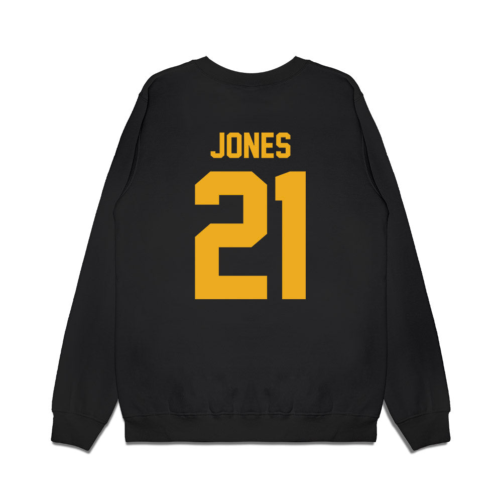 Kent State - NCAA Men's Basketball : Deandre Jones - Vintage Basketball Premium Crewneck Sweatshirt-1
