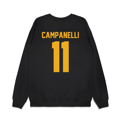 Kent State - NCAA Women's Basketball : Anna Campanelli - Vintage Basketball Premium Crewneck Sweatshirt-1
