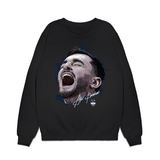 UConn - NCAA Men's Basketball : Alex Karaban - Game Face Premium Crewneck Sweatshirt-0