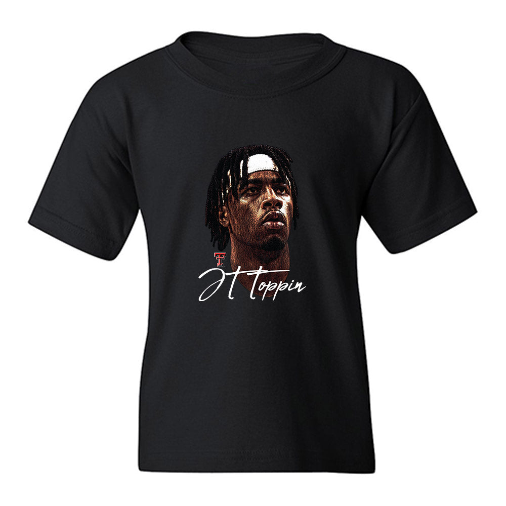 Texas Tech - NCAA Men's Basketball : JT Toppin - Gameface Youth T-Shirt-0