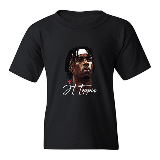 Texas Tech - NCAA Men's Basketball : JT Toppin - Gameface Youth T-Shirt-0