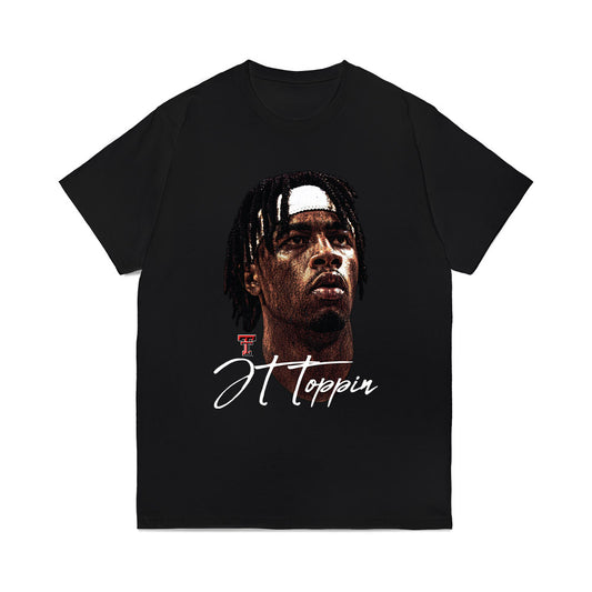 Texas Tech - NCAA Men's Basketball : JT Toppin - Gameface Comfort Colors T-Shirt-0