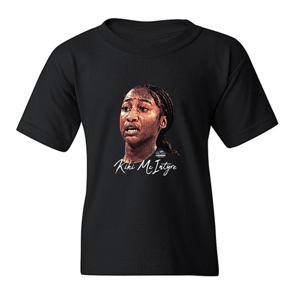 Longwood - NCAA Women's Basketball : Kiki McIntyre - Game Face Youth T-Shirt-0