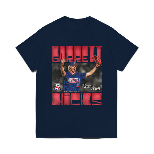Arizona - NCAA Baseball : Garrett Hicks - Graphic Comfort Colors T-Shirt-0