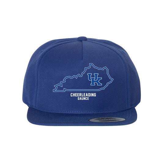 Kentucky - NCAA Cheerleading : Jackson Gaunce - State Outline Snapback Hat-0